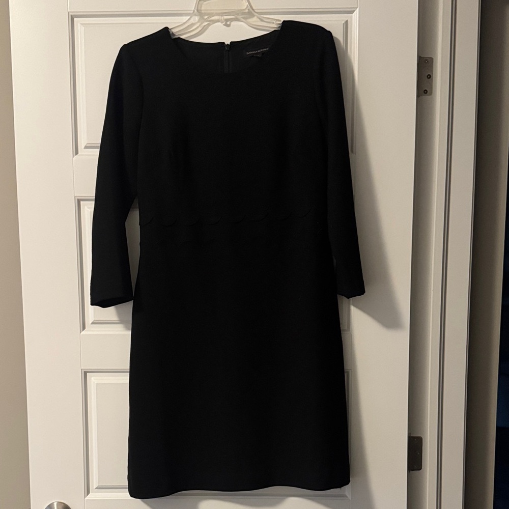Banana Republic Classic Black Long Sleeve Dress
